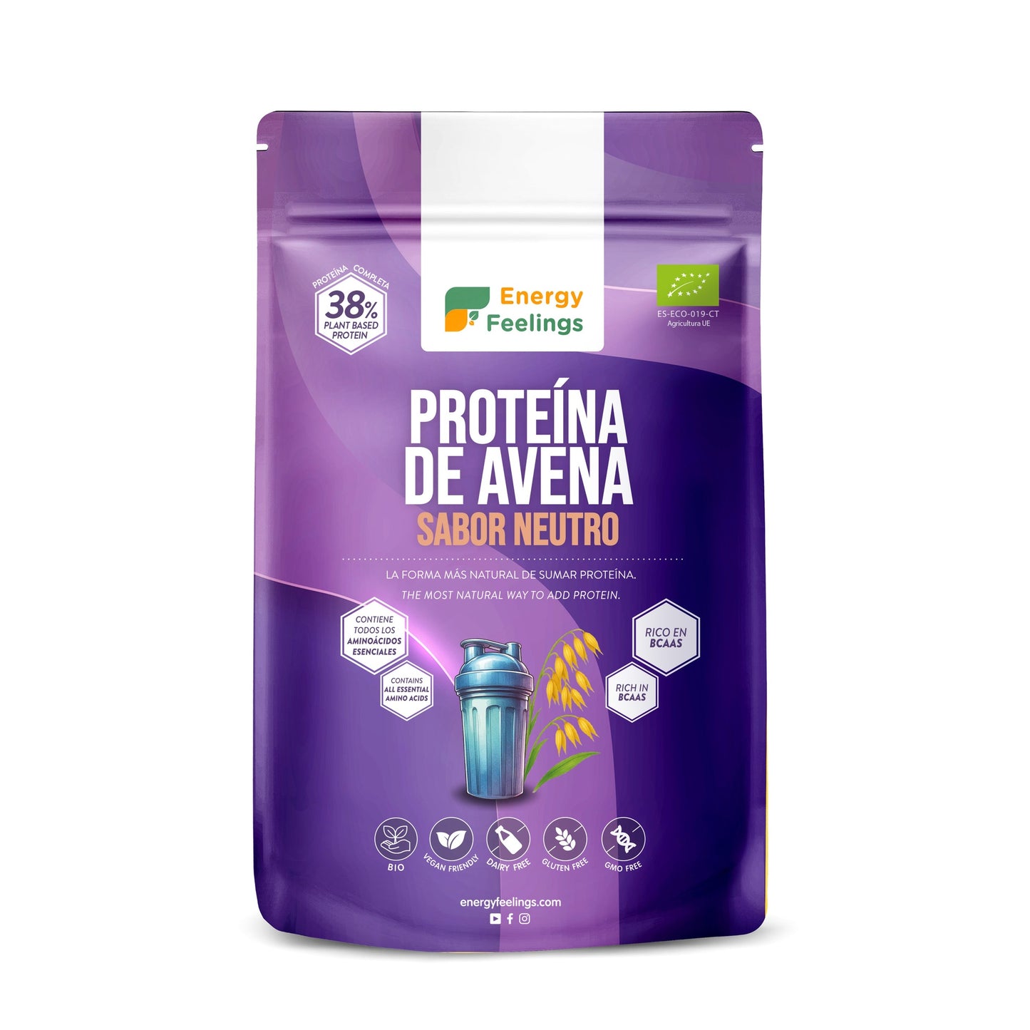 Proteína eco de avena Energy Feelings 500 g XL Pack
