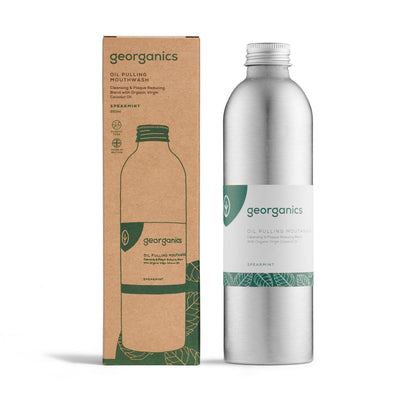 Enjuague bucal con aceite de coco y menta Georganics 275 ml