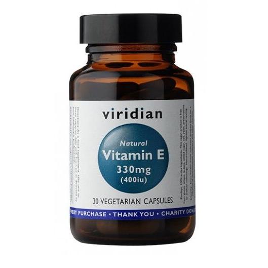 Vitamina E 330mg (400iu) Natural 30 cápsulas vegetales Viridian