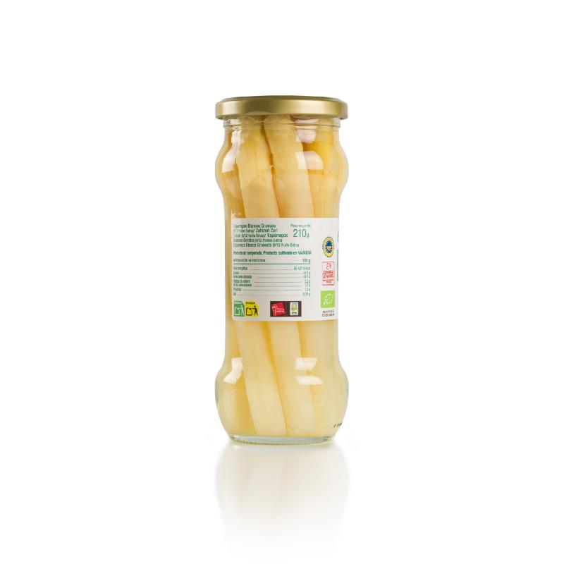 Espárragos Ecológicos Blancos 6/12 Frutos Gruesos 340 g