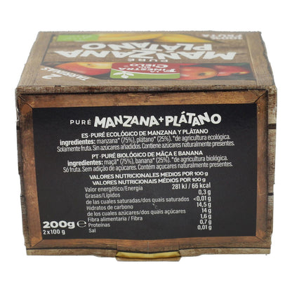 Puré de Manzana y Plátanos Maxitos La Finestra Sul Cielo 200 gr