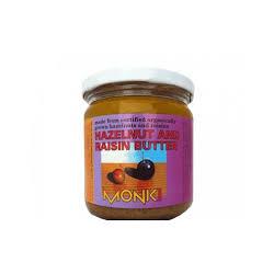 CREMA DE AVELLANAS Y PASAS MONKI 330 G BIO
