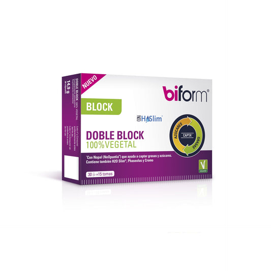 Biform Doble Block 100% Vegano 30 Cápsulas