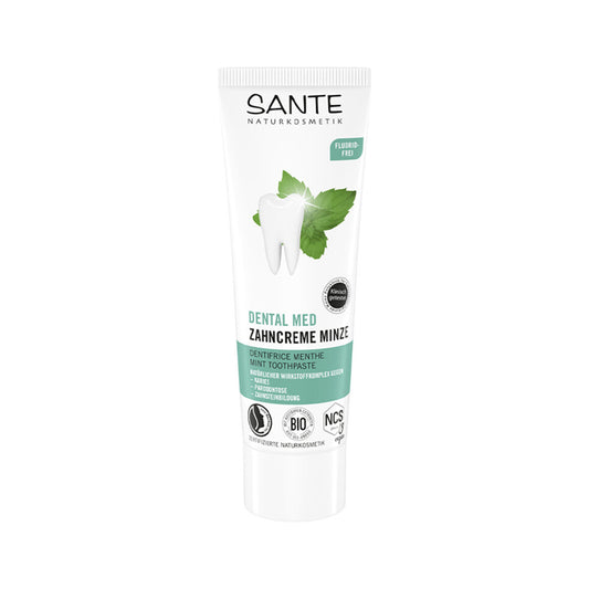 Dentífrico Menta sin flúor Sante 75 ml