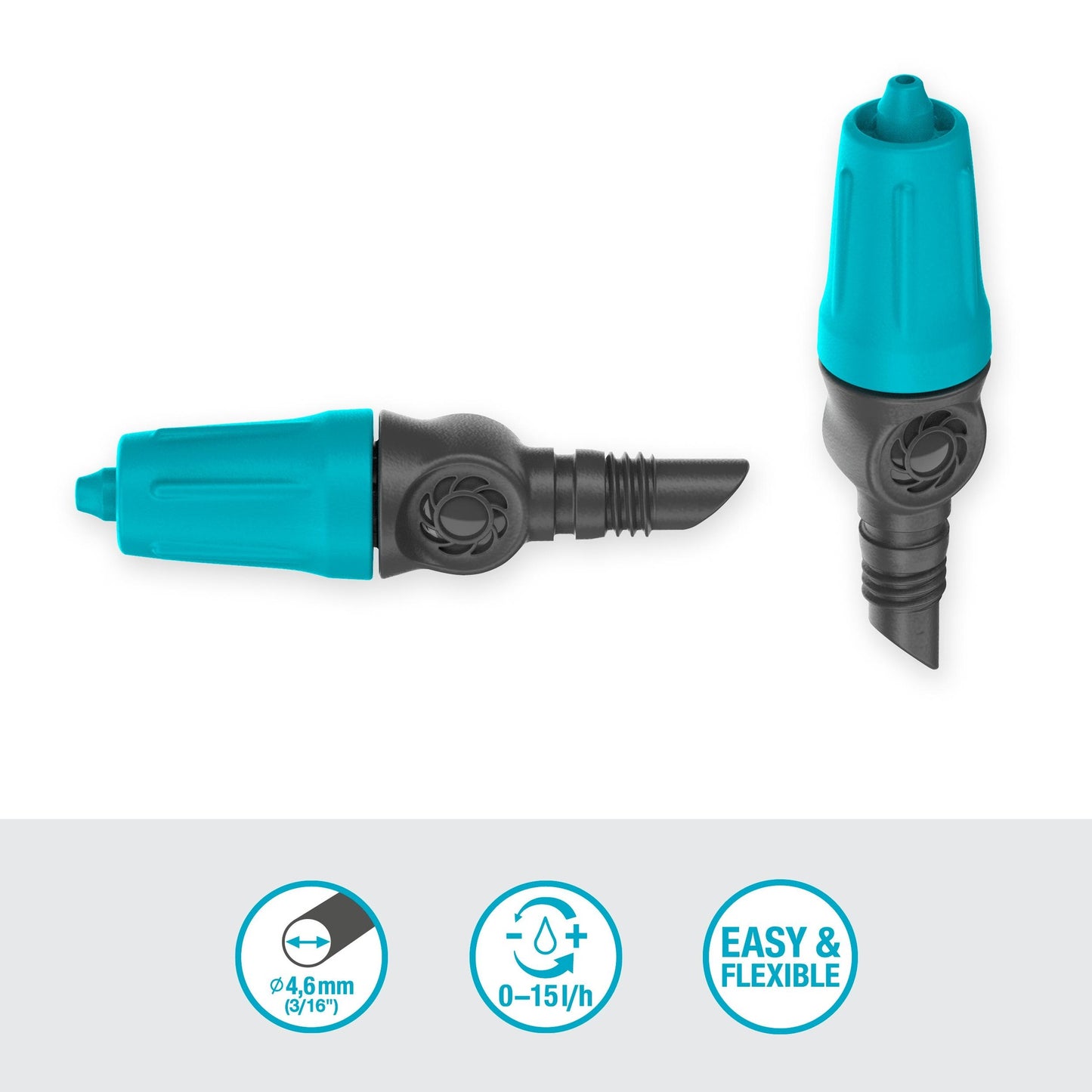 Gotero de final de linea, regulable 0-15 l/h Microdripsystem Gardena