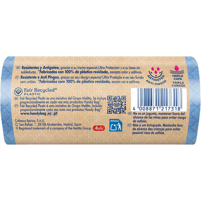 Bolsas basura Antigoteo 20L Handy Bag 15 uds 100% recicladas