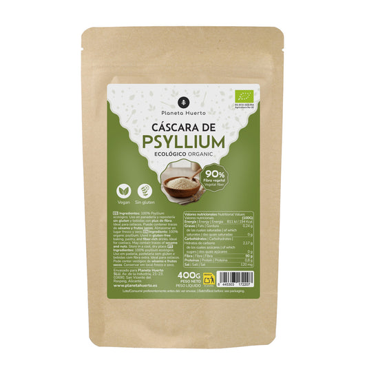 Cáscara de Psyllium Husk ECO Planeta Huerto 400 g