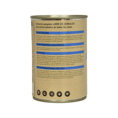 Pack 6 x Comida Húmeda Grain Free Superpremium para perro Salmón 380 g Planeta Huerto