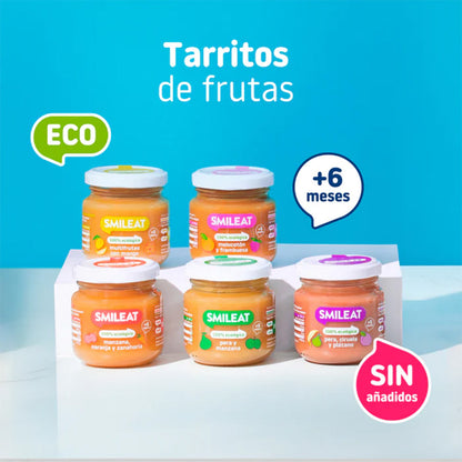 Tarrito BIO pera y manzana +6 meses Smileat, 130g