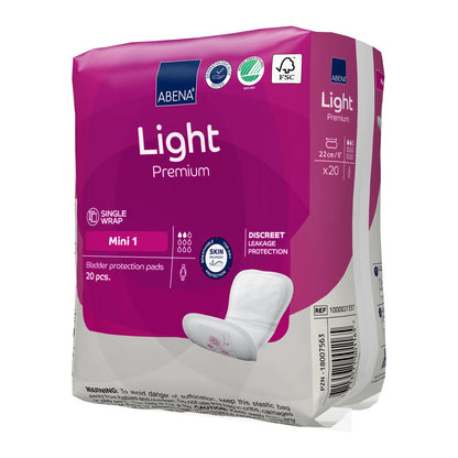 Compresas Incontinecia  Light Premium Mini 1 Abena 20 uds