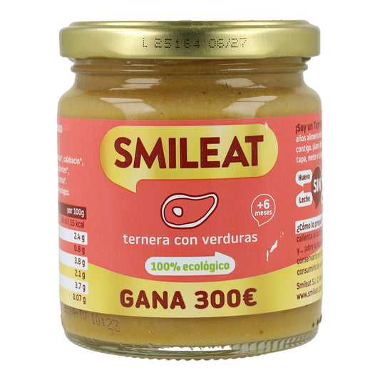 Tarrito BIO ternera y verduras +6 meses Smileat 230g