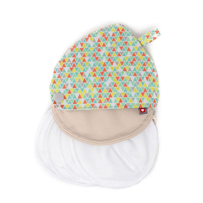 Discos de Lactancia Lavables de Bambu 4 uds Pastel
