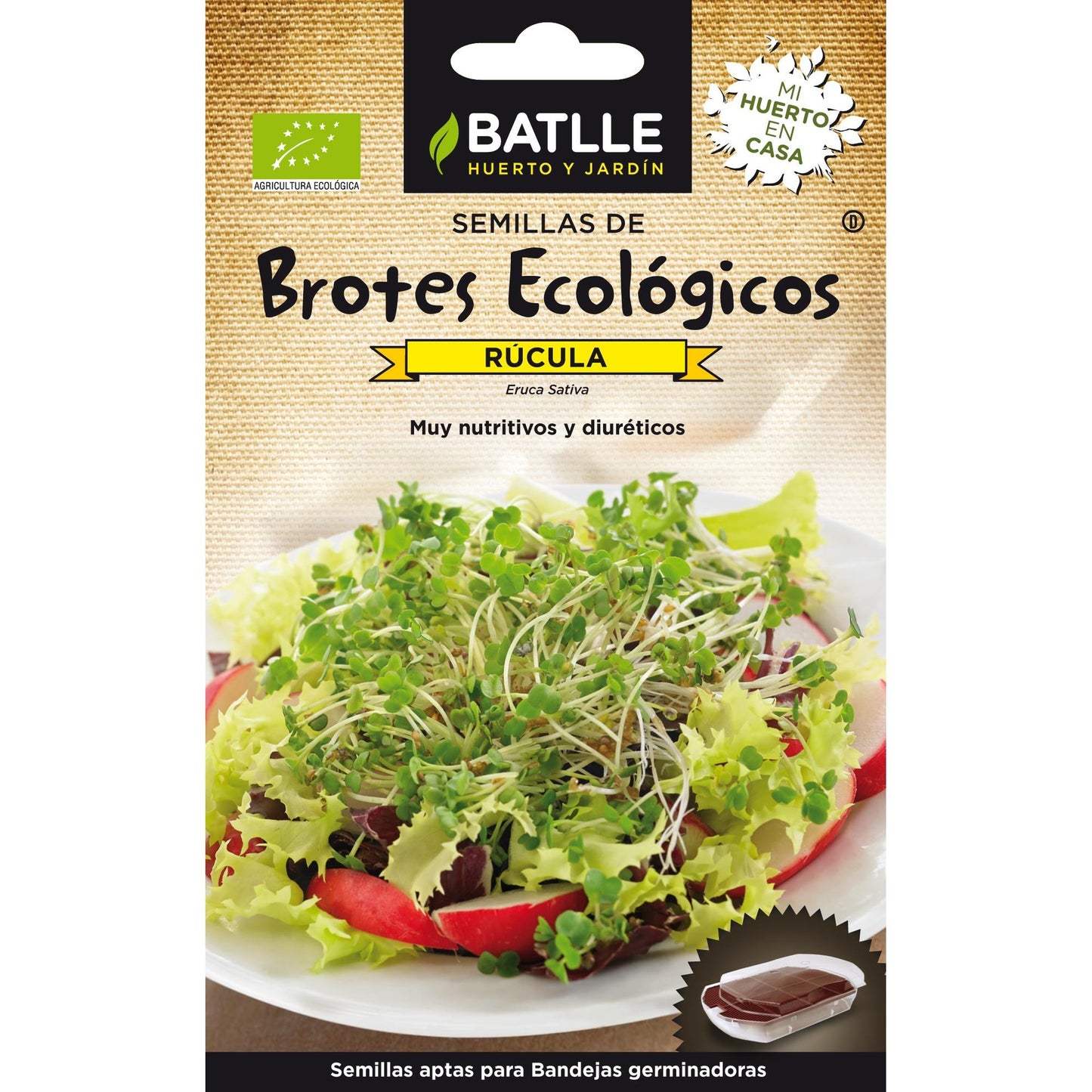 Semillas brotes eco Rúcula Batlle
