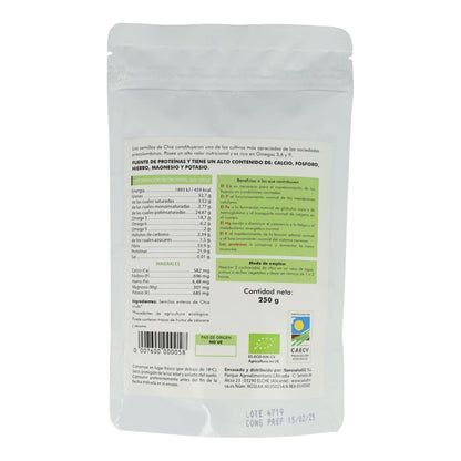Semillas de chia ECO 250 g, Salud Viva