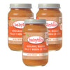 Pack 3 unidades trocitos de verduras, bulgur, pollo y bebida de coco Babybio 200 g