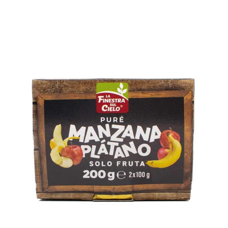 Puré de Manzana y Plátanos Maxitos La Finestra Sul Cielo 200 gr