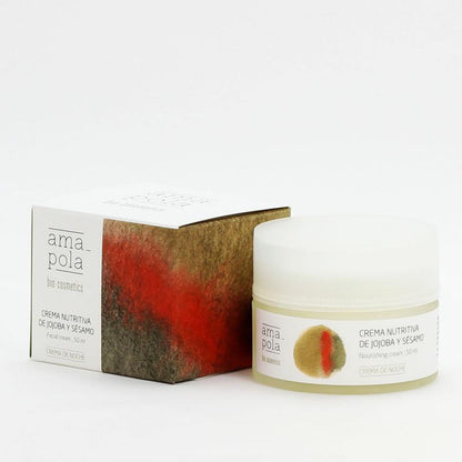Crema nutritiva de jojoba y sésamo Amapola Biocosmetics 50 ml