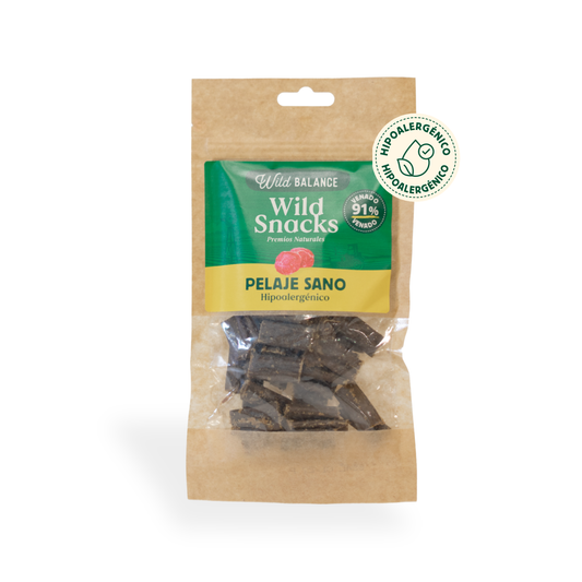 Wild Snacks Pelaje Sano Hipoalergénico Wild Balance