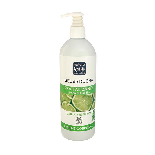 Gel de ducha revitalizante limon y aloe bio Naturabio 740 ml