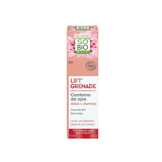 Contorno ojos alisador  lift’ granade retinol-like So'Bio étic 15 ml