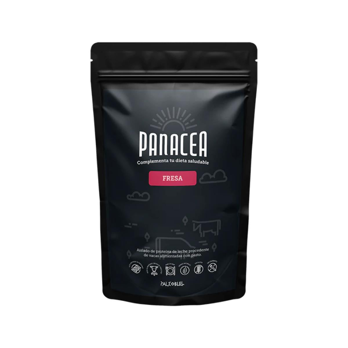 Panacea aislado de proteína de suero sabor fresa Paleobull