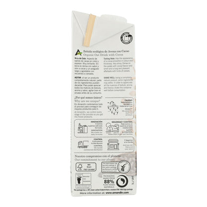 Bebida de Avena con Cacao Amandin 1 L