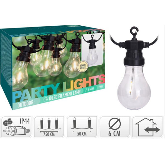 Guirnalda 10 Bombillas De 10Leds,