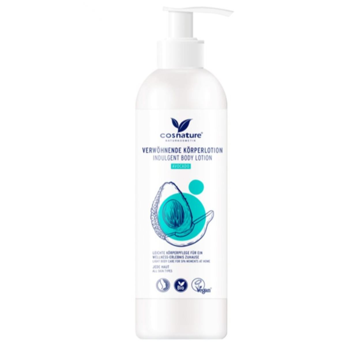 Loción corporal bienestar aguacate Cosnature 250 ml