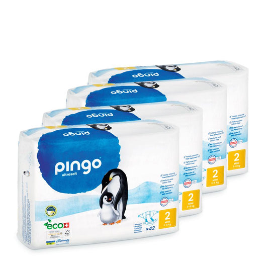 Pack ahorro Pañales T2 (3-6kg)  Pingo 168 Uds