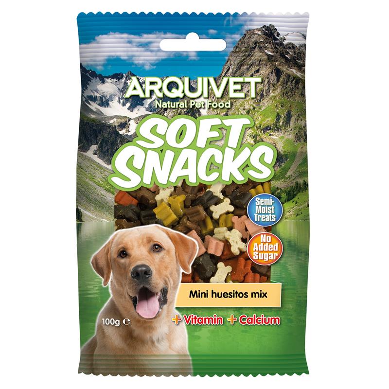 Soft Snacks Mini huesitos mix Arquivet 100gr