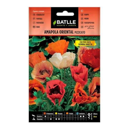 Semillas de  Amapola oriental pizzicato