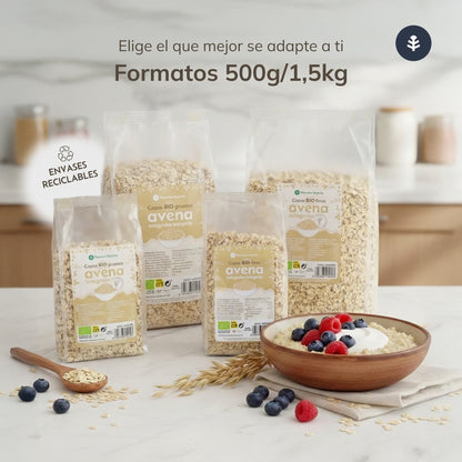Copos de avena finos Sin Gluten ECO Planeta Huerto 1,5 kg