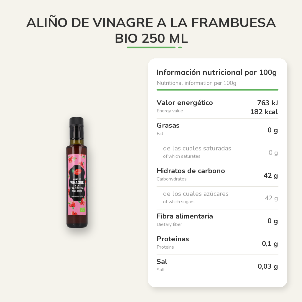Información nutricional