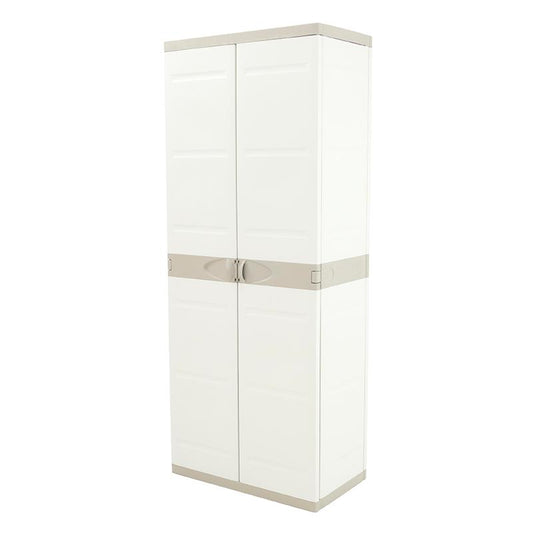 Armario 4 Estantes 70 cm Titanium Plastiken Beige (Reacondicionado)