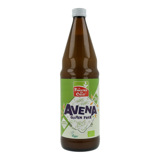Bebida de Avena sin Gluten La Finestra Sul Cielo en botella de Vidrio reciclado 750 ml