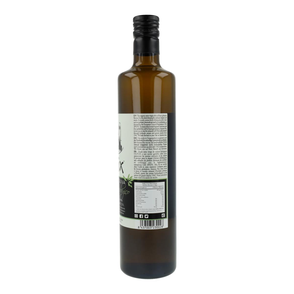 Aceite Oliva Virgen Extra de Cultivo ecológico Oliflix 750ml