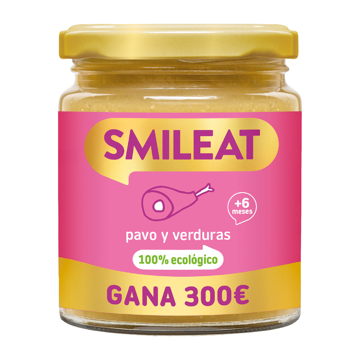 PROMO 3x Tarrito BIO pavo y verduras +6 meses Smileat 230g