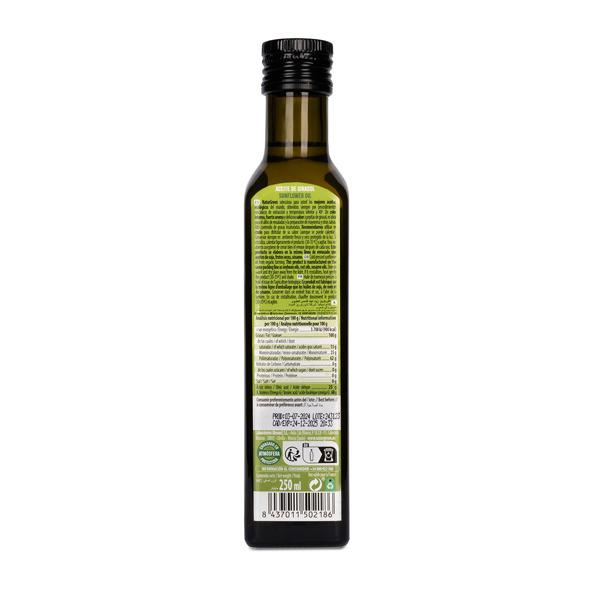Aceite de Girasol Bio NaturGreen