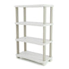 Estantería 90 cm con 4 estantes Space Saver Plastiken Beige