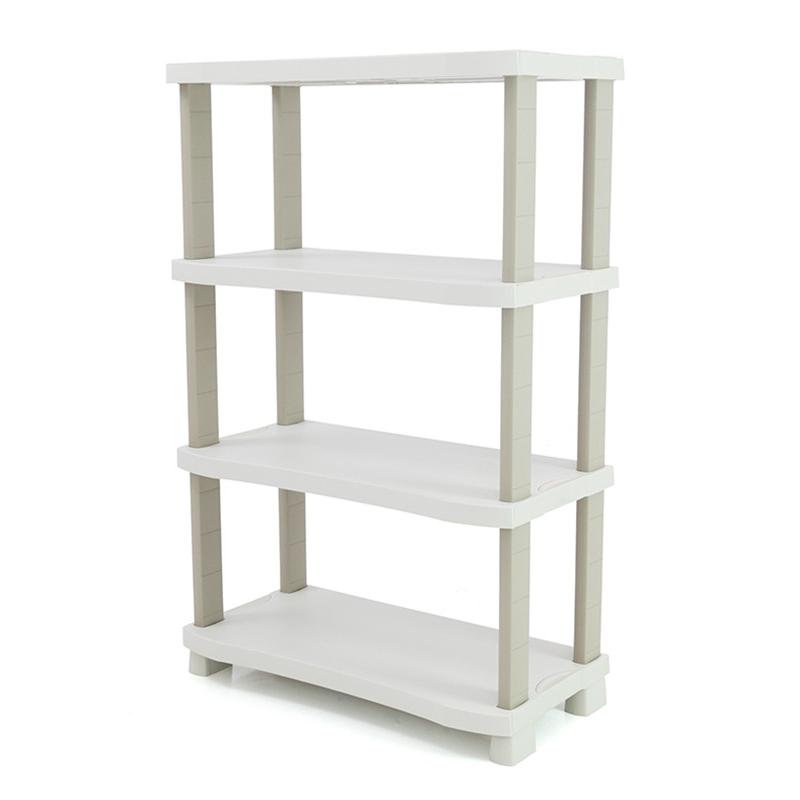 Estantería 90 cm con 4 estantes Space Saver Plastiken Beige