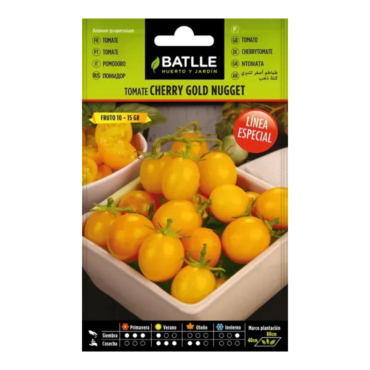 Semillas de  Tomate Amarillo Cherry Gold Nugget