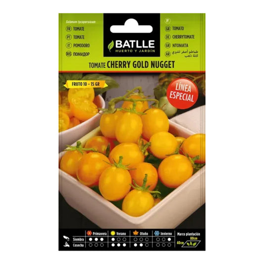 Semillas de  Tomate Amarillo Cherry Gold Nugget