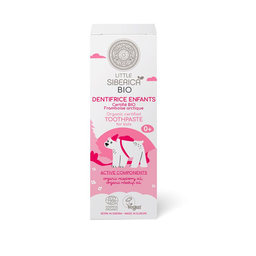 Pasta de Dientes Orgánica para Niños "Frambuesa Ártica"  Natura Siberica 60 g