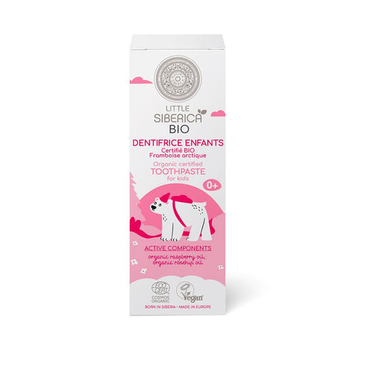 Pasta de Dientes Orgánica para Niños "Frambuesa Ártica"  Natura Siberica 60 g