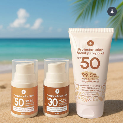 Crema de protección solar 100% mineral SPF50 Planeta Huerto 100 ml