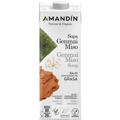 Sopa de Genmai Miso Bio Amandin 1L