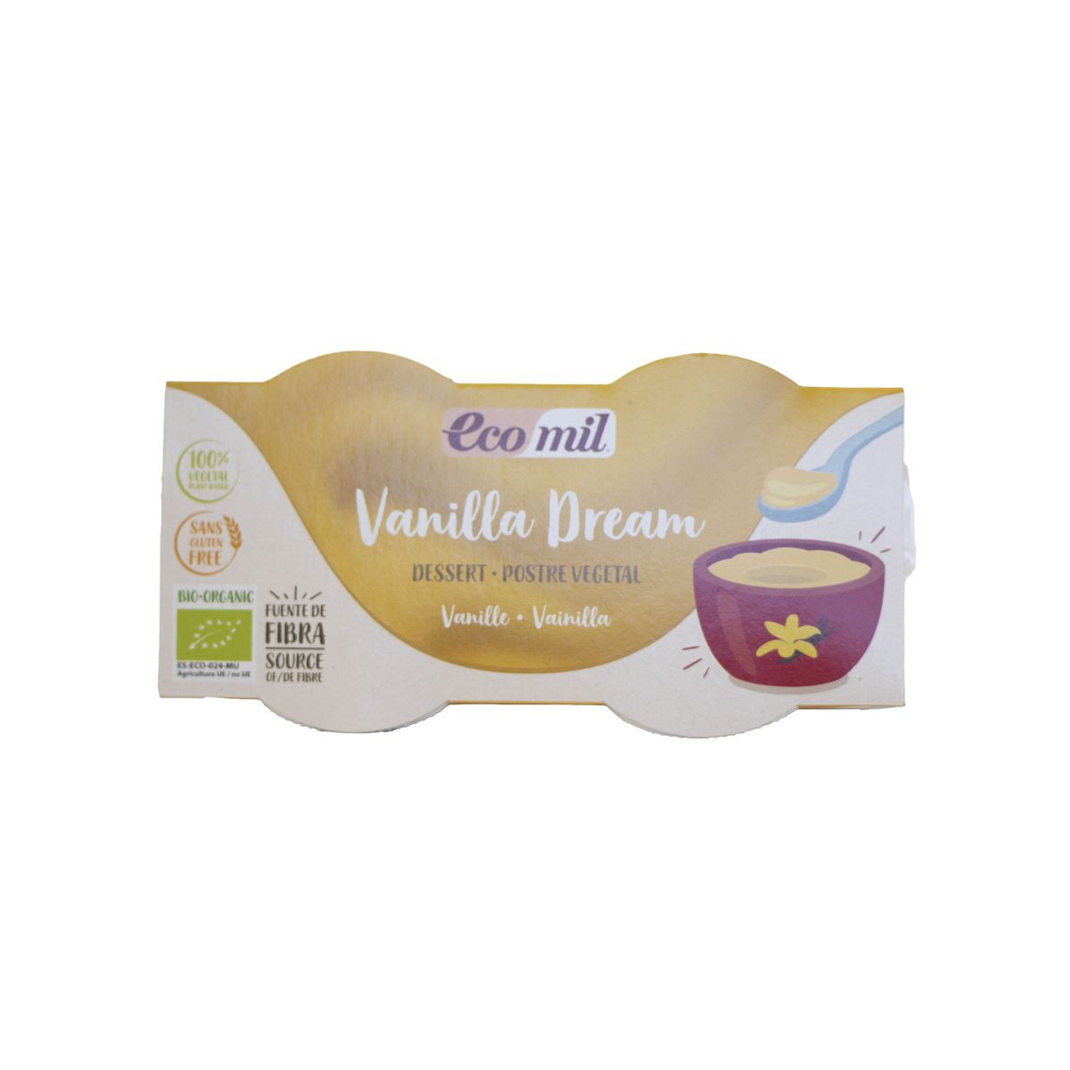 Postre Vainilla Dream Bio Ecomil 2 uds de 125 g