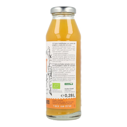 SHOT de Jengibre y cúrcuma (naranja, acerola , limón) Novedad Voelkel 280ml