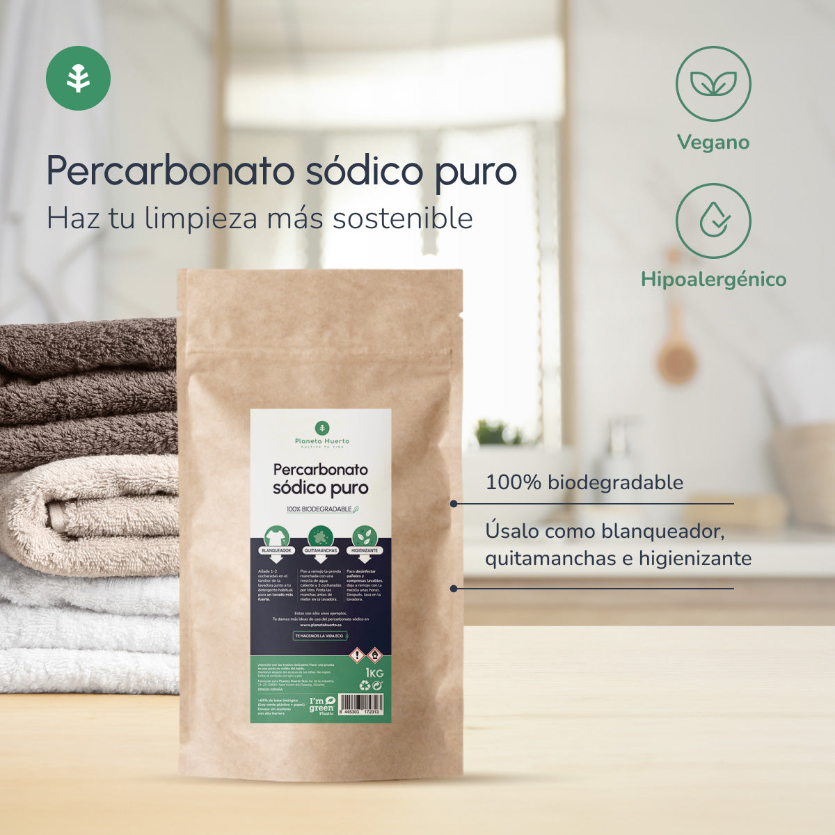 Pack 6xPercarbonato Sódico Planeta huerto 1 Kg