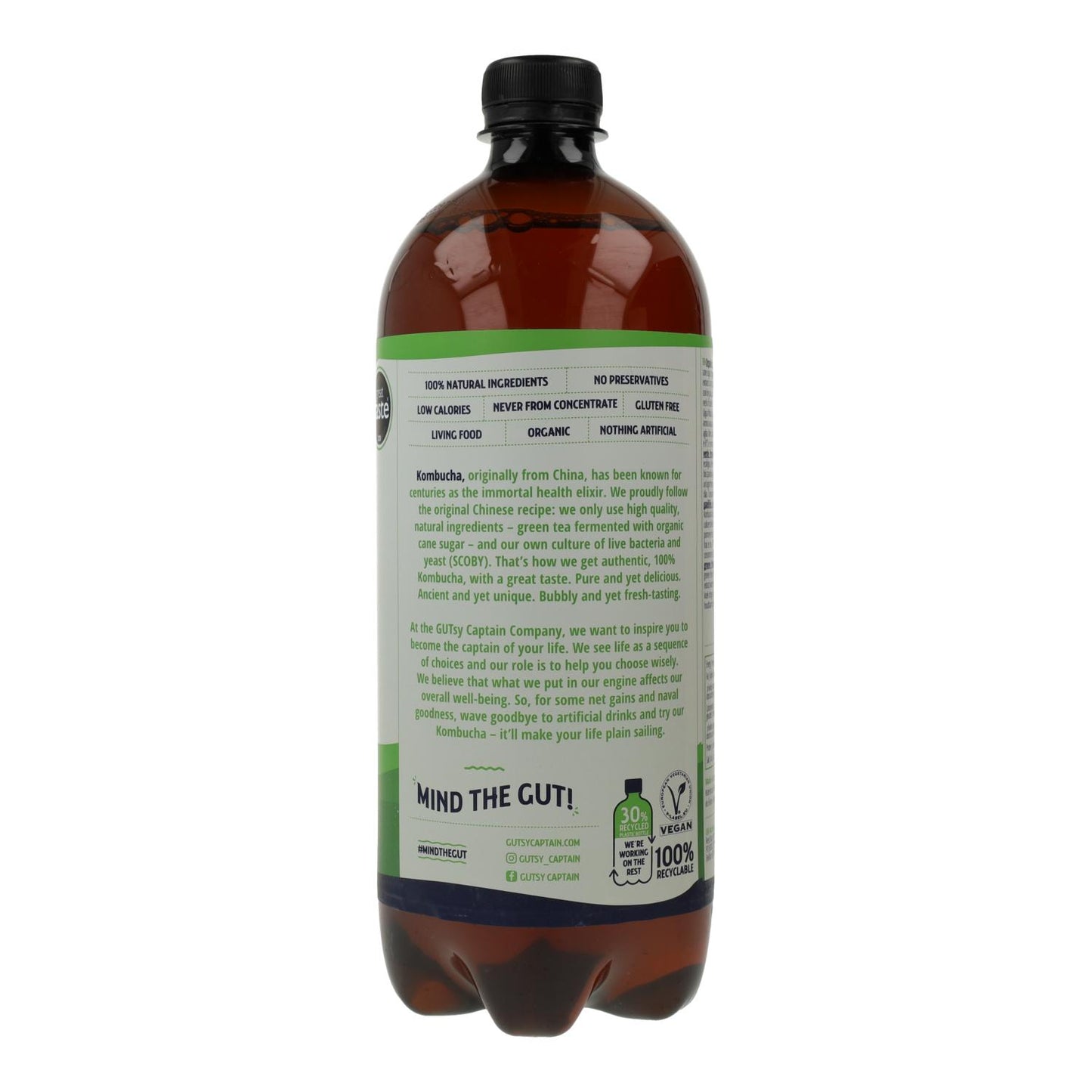 Bebida Kombucha BIO coco Captain Kombucha 1L